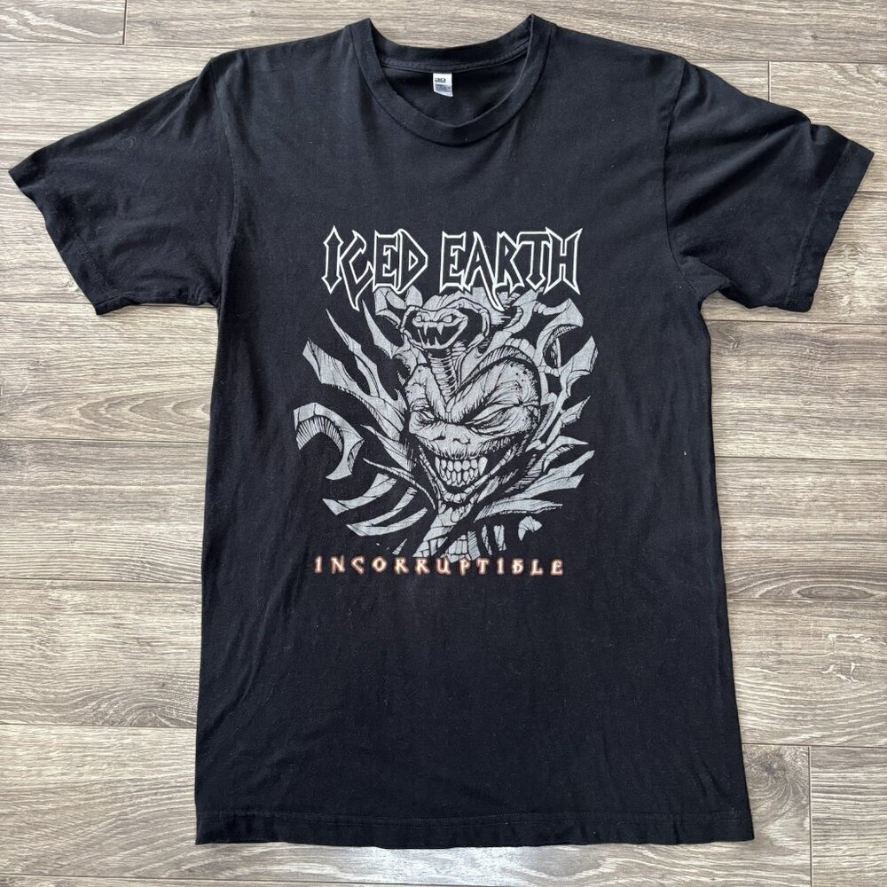 ICED EARTH Incorruptible Tee Power Thrash Heavy‎ Metal Band T-Shirt Mens M USA